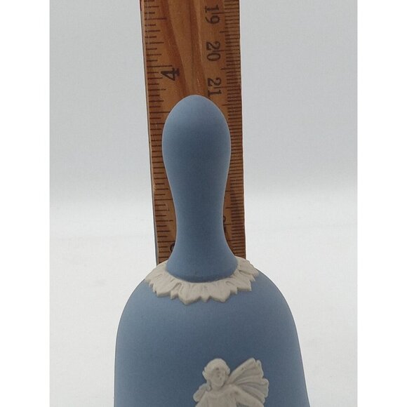 Vintage Wedgwood Blue Jasperware Bell Decorative Dancing Hour Danbury Mint Retro - Picture 6 of 7